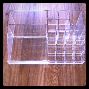 Makeup accessory organizer clear acrylic